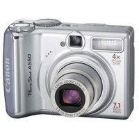 Canon Powershot A550 Point &amp; Shoot Digital Camera Kit, 7.1 Megapixel, 4x Optical, 4x Digital Zoom, 2.0&quot; LCD Screen image