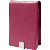 Canon PSC-1000 Deluxe Pink Leather Case for PowerShot SD-1000, SD-1100, SD-1200, SD-1300, SD-1400, Elph 100 HS, Elph 300 HS