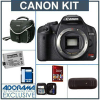 Canon Digital Rebel T1i SLR Camera Body KIT, USA Warranty - Black Finish - with 8 GB SD Memory Card, Spare LP-E5 Lithium-Ion Rechargeable Battery, Slinger Camera Bag,USB 2.0 SD Card Reader, Digital Camera & Lens Cleaning Kit
