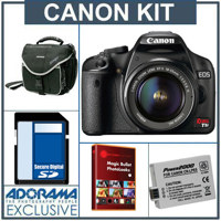 Canon EOS Rebel T1i EF-S Digital SLR Camera/ Lens Kit Black with 18-55mm Lens.4GB SD Memory Card, Spare LP-E5 Lithium-Ion Rechargeable Battery, Slinger Camera Bag