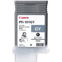 Canon PFI-101GY Gray Ink Tank for the imagePROGRAF iPF5000 Inkjet Printer, 130 ml.