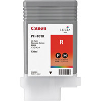 Canon PFI-101R Red Ink Tank for the imagePROGRAF iPF5100 and iPF5000 Inkjet Printers, 130 ml.