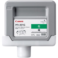 Canon PFI-301G Green Ink Tank for the imagePROGRAF iPF8000 and iPF9000 Inkjet Printers, 330 ml.