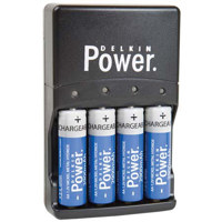 Delkin AA/AAA International Quick Charger with Four (4) 2900mAh "AA" Batteries