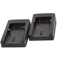 Delkin Two Charging Plates for the Olympus LI-40B, LI-42B / Nikon EN-EL10 & Pentax D-L163 Batteries, for use with the Dual Universal Charger