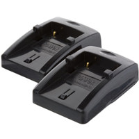 Delkin Two Charging Plates for the Canon NB3L Battery, for use with Dual Universal Charger