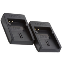Delkin Two Charging Plates for the Canon NB4L Battery, for use with the Dual Universal Charger