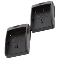 Delkin Two Charging Plates for the Konica - Minolta NP-400 Battery, for use with the Dual Universal Charger