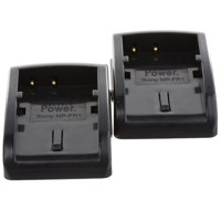 Delkin Two Charging Plates for the Sony NPFR1 Battery, for use with the Dual Universal Charger