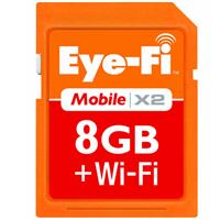 Eye-Fi 8GB Mobile X2 SDHC Class 6 Wireless Memory Card