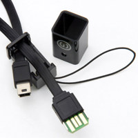 Merax USB Camera Wrist Strap, Converts to USB Cable, Black