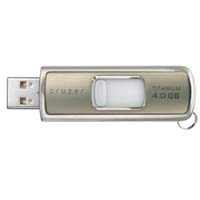 SanDisk Ultra Cruzer Titanium, 4 GB Portable Storage Device with U3 Smart Drive Technology, USB 2.0 Interface image