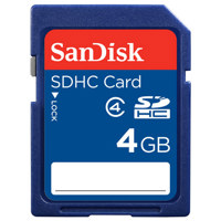 SanDisk 4GB Secure Digital High Capacity (SDHC) Memory Card