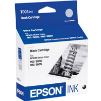 Epson Black Ink Cartridge for the Stylus Color 900 & 980 Series Inkjet Printers.