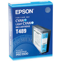 Epson Light Cyan Ink Cartridge for the Stylus Pro 5500 Inkjet Printer.