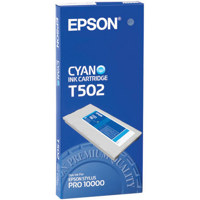 Epson Cyan Photo Dye Ink Cartridge for the Stylus Pro 10000 & 10600 Inkjet Printers.
