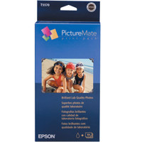 Epson PictureMate Printer Starter Kit with Paper & Ink for 100 4x6" Glossy Prints.