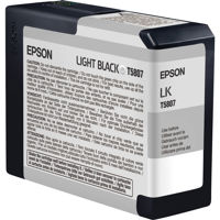 Epson Light Black 80 ml UltraChrome K3 Ink Cartridge for the Stylus Pro 3800 Wide Format Inkjet Printer. image