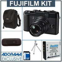 Fujifilm Finepix X10 Digital Camera Kit,with 16GB SD Memory Card, Spare ithium-Ion Type Battery, Camera Case, USB 2.0 SD Card Reader,Table Top Tripod