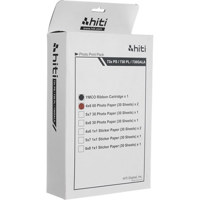 Hi-Touch 4x6" Photo Paper (60 Sheets) &amp; Ribbon Cartridge for Dye-sub Printers image