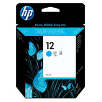 Hewlett Packard - HP #12 Cyan Ink Cartridge for the Business 3000 Series Inkjet Printers, 55ml.
