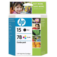 Hewlett Packard - Black / Color Combo Ink Cartridge - Yields 600 pages Black / 450 Color