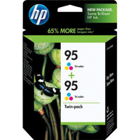 Hewlett Packard - HP #95 2-Pack Tri-Color Inkjet Cartridges for Assorted HP Pinters Yield: 550 Pages each (Total: 1100 Pages)