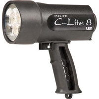 Ikelite C-Lite 8 LED , 15-watt Underwater Light with Batteries - Black
