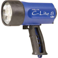 Ikelite C-Lite 8 LED , 15-watt Underwater Light with Batteries - Blue