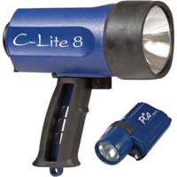 Ikelite C-Lite 8 Halogen LitePack with Batteries - Primary C-Lite 8, (14watt) & Backup PCa (7.2watt) - Blue