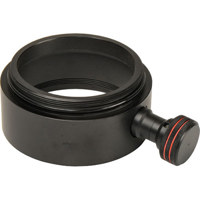 Ikelite 1.75" / 4.4cm Focus Port Extension for Nikon 105mm VR and Canon 100mm USM Macro Lenses using the Modular Port System.