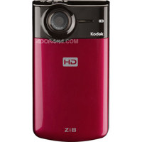 Kodak Zi8 5 Megapixel Pocket Video Camera with 4x Digital Zoom, 2.5" LCD Screen & Image Stabilization, Raspberry