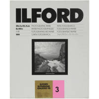 Ilfobrom Galerie FB Fiber Based Black & White Enlarging Paper - 8x10" - 100 Sheets - Glossy Surface - Grade 3 - for exhibition work and archival performance