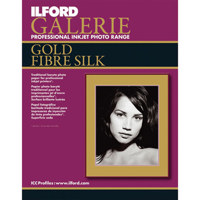Ilford Galerie Gold Fibre Silk, Fine Art Inkjet Paper, 310gsm, 13" x 19", 10 Sheets image