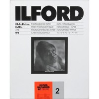 Ilford Ilfospeed RC Deluxe Resin Coated Black & White Enlarging Paper - 8x10" - 100 Sheets - 44M - Pearl Surface - Grade 2 - for commercial, press, industrial, advertising, and display work