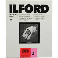 Ilford Ilfospeed RC Deluxe Resin Coated Black & White Enlarging Paper - 8x10" - 250 Sheets - 1M - Glossy Surface - Grade 3 - for commercial, press, industrial, advertising, and display work