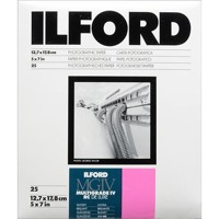 Ilford Multigrade IV RC Deluxe Resin Coated VC Variable Contrast Black & White Enlarging Paper - 5x7" - 25 Sheets - Glossy Surface