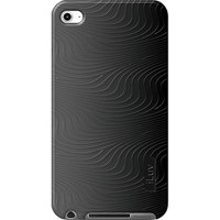 iLuv ICC613 Silicone Case with 3D Pattern for Apple iPod Touch 4th Generation, Black