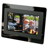 Media Street eMotion, Digital Picture Frame with 7" LCD Screen, 16:9 Aspect Ratio, Matte Black.