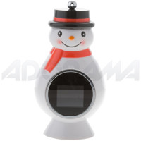 Media Street eMotion 1.5&quot; Digital Photo Viewer Snowman Christmas Tree Ornament image