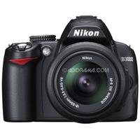 Nikon D3000 10.2 MP DSLR Camera with 18-55mm f/3.5-5.6G ED AF-S DX VR Lens - Refurbished by Nikon U.S.A.