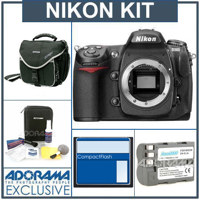 Nikon D300 DX Digital D-SLR Camera - Refurbished by Nikon USA - with 8GB CF Me ory Card, Spare EN-EL3e Lithium-Ion Battery, Camera Case, Professional Lens Cleaning Kit