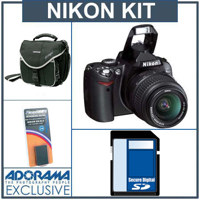 Nikon D40 Digital SLR Camera Kit Outfit, w/ 18-55mm f/3.5-5.6G ED II AF-S DX Lens - Refurbished by Nikon USA w/4 GB SD Memory Card, Spare EN-EL9 Lithium-Ion Battery, Slinger Camera Bag