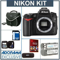 Nikon D90 Dig Slr Camera Body Kit W/ 8gb Sd Card-refurb