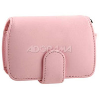 Olympus Pink Compact Leather Case for Many Stylus and FE Series Digital Cameras image