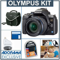 Olympus E-620 Digital SLR Camera / Lens Kit with 14-42mm Lens, 8 GB CF Memory Ca rd, Spare BLs-1 Lithium-Ion Rechargeable Battery, Slinger Camera Bag, USB 2.0 Compact Card Reader, Professor Kobre's Lightscoop