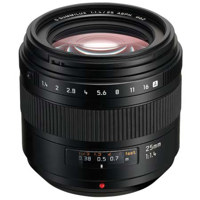 Panasonic 25mm f/1.4 Leica D Summilux Aspherical Lens for Four Thirds Lens Mount Systems