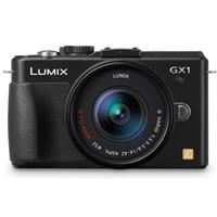 Panasonic Lumix DMC-GX1 16MP Camera Body with 14-42mm Zoom Lens, 17.3 x 13mm Image Sensor, 3.0" Touch Enabled LCD, Black