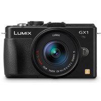 Panasonic Lumix DMC-GX1 16MP Camera Body with 14-42mm Zoom Lens, 17.3 x 13mm Image Sensor, 3.0" Touch Enabled LCD, Black