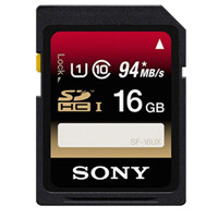 Sony 16GB SDHC UHS-1 Memory Card, 94 Mb/s Read Speed, 45 Mb/s Write Speed